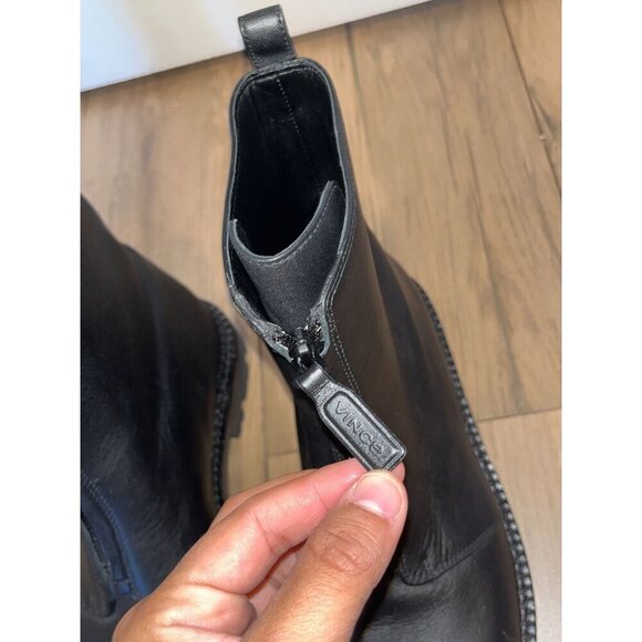 NEW!! Vince Cabria Water Resistant Front Zip Boot in Black Women's Size 7.5 - Picture 7 of 14